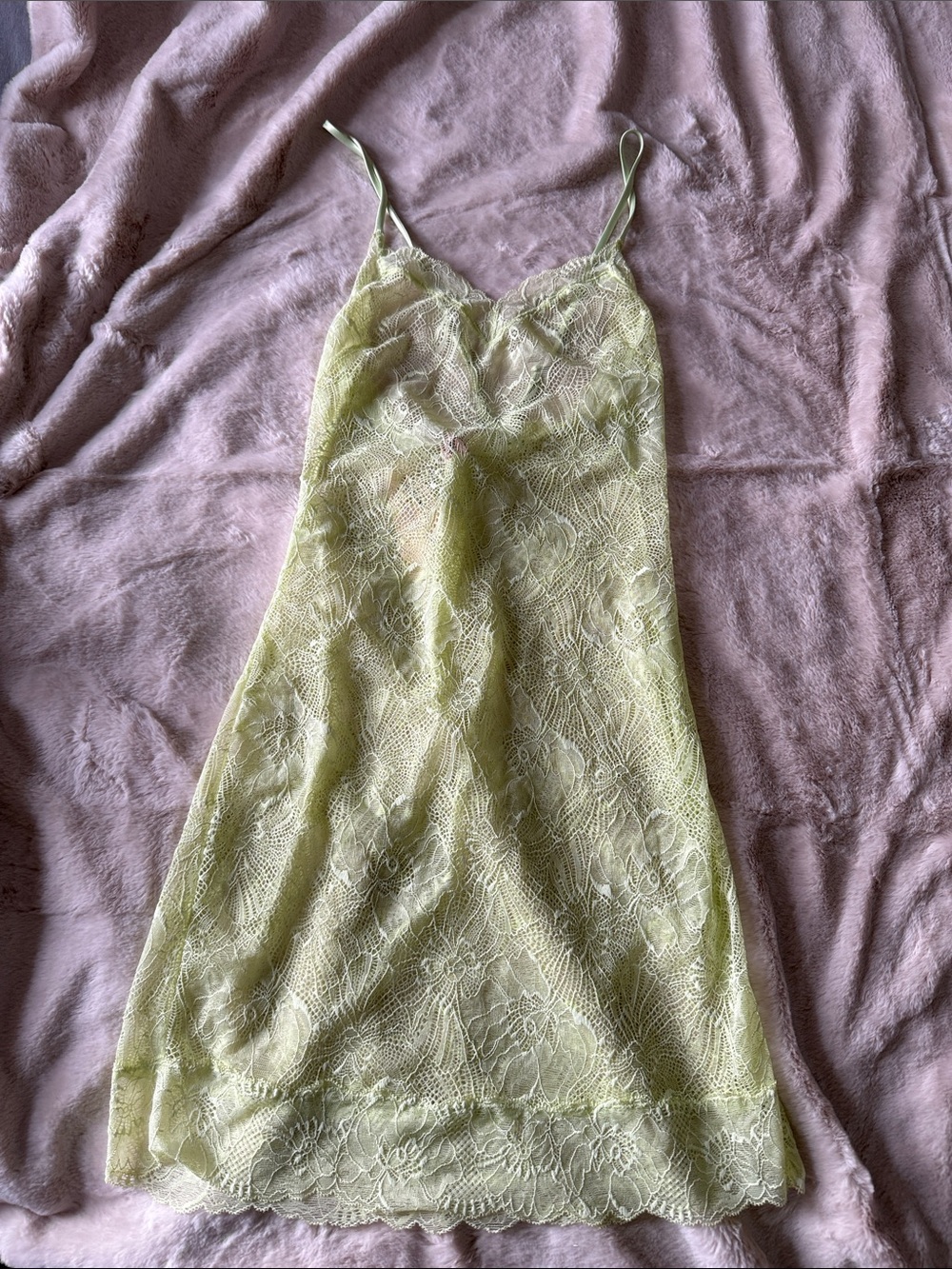 NWT Victorias Secret Lime Green Slip